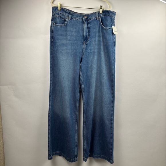 We The Free The Stride Jean Wide Leg Blue 31 NWT - Picture 9 of 16